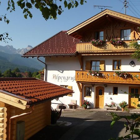 Gastehaus Alpengruss Hotel Wallgau Buitenkant foto